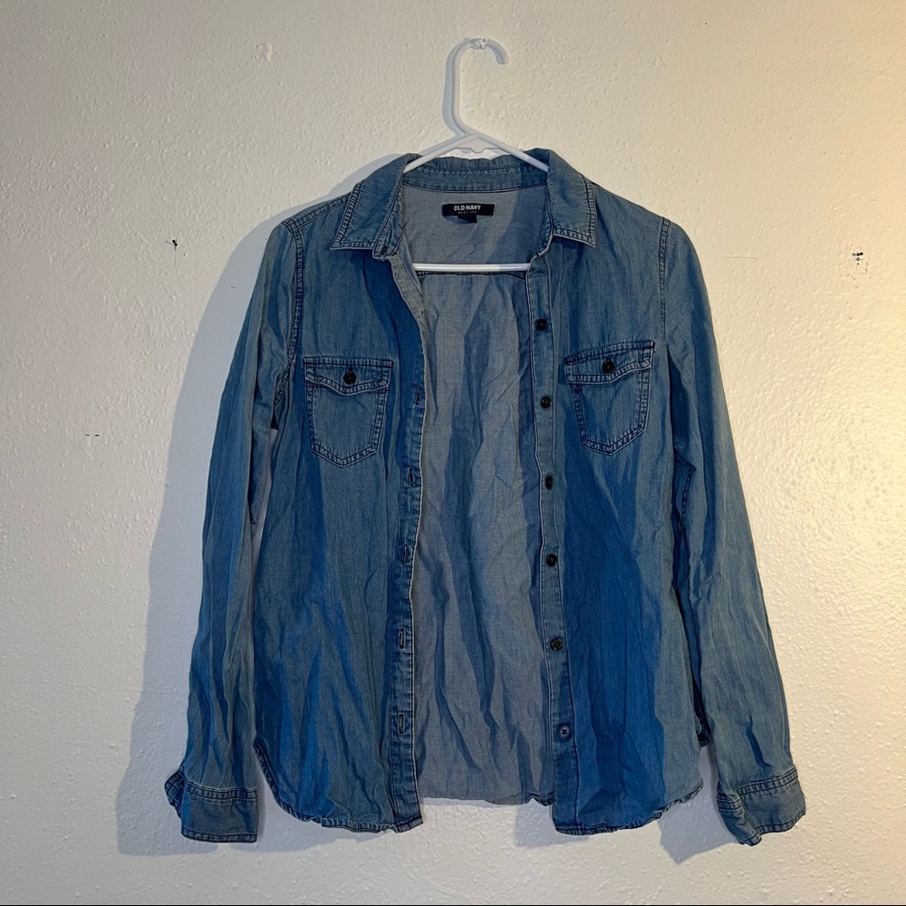 Blue Old Navy button down